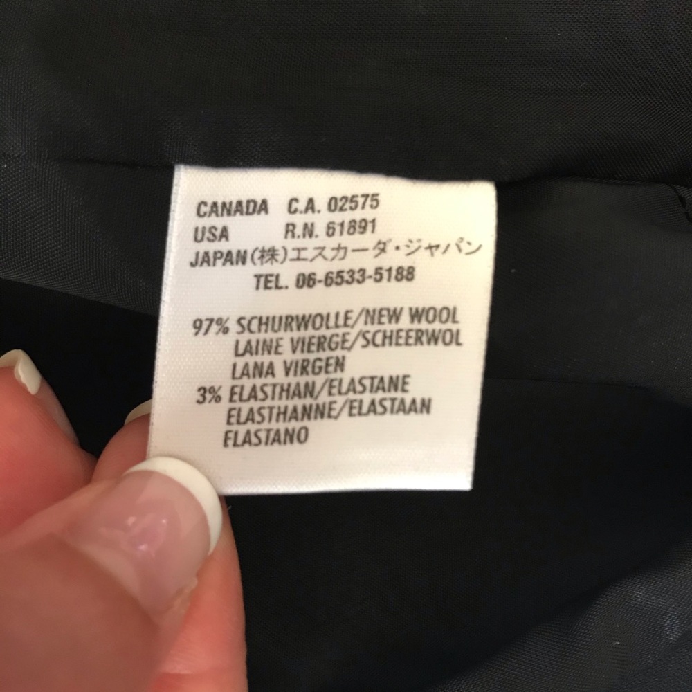 Escada Black Wool 3 Button Blazer Jacket - image 8